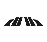 Sealing Strip Car Pillar Posts For Mazda CX-3 Carbon Fibre 2016-2021 Glossy Piano Black Door Window Trim Stickers OQRDVVTT(Carbon Fiber Look)