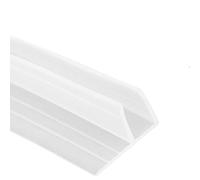 Sealing Strip, Transparent Shower Screen Seal Replacement, F Shape Bathtub or Soft Rubber Shower Screen Door Sealing Strip, Suitable for Glass Thicknesses 6mm Sealing Gaps