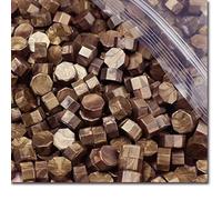 Sealing Wax，100pcs Retro Seal Stamp Bead Vintage Octagon Wax Beads for Scrapbooking Wedding Craft Decor Card Making Tools(Red)(Bronze)