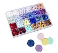 Sealing Wax Beads,600 Pcs,24 Colors Pellets for Letter Stamp Sealing,Sealing Wax for Wax Seal Stamp,Invitation Cards Decor,Envelopes,Letters
