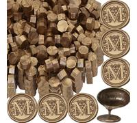 Sealing Wax Beads Kit - 600 Bronze Wax Seal Beads for Wedding Invitations & Christmas Envelopes