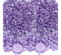 Sealing Wax Beads Kit - 600pcs Lilac Wax Seal Beads for Wedding Invitations & Christmas Envelopes