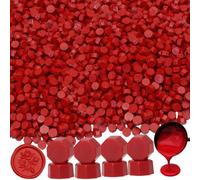 Sealing Wax Beads Kit - 600pcs Red Wax Sealing Beads for Wedding Invitations & Christmas Envelopes