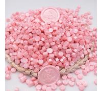 Sealing Wax Beads, Pearl Pink, 600Pcs for Wax Seal Stamp - Kit Perfect for Wedding Invitations, Christmas Envelopes