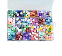 Sealing Wax Beads, Sealing Wax Beads - Sealing Wax for Bottles,Colorful Wax Stamp Beads for Wax Stamps, Creative Letter Stamp Wax 24 Mixed Colors for Letters on Envelopes