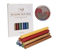 Sealing Wax Sticks for Glue Gun 11mm, 10 PCS Wax Seal Stick Metallic Colour for DIY Crafts, Sealing Stamps, Letters, Envelopes, Cards, Invitations, Parties (Dark Mixed Colors)