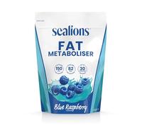 Sealions Fat Metaboliser Blue Raspberry Thermogenic Fat Burner Weight Loss Powder 30 Servings Pre Workout Energy Drink for Men and Women