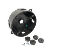 Sealproof 1-Gang 5 Hole 1/2-Inch Holes Weatherproof Round Electrical Outlet Box with 5 Outlet Holes, 1/2" Dia, UL Listed, Bronze