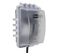 Sealproof 1-Gang Weatherproof in Use Electrical Power Outlet Cover, Single Gang Outdoor Plug and Receptacle Protector, Lockable, UL Extra Duty Compliant, 18-in1, Plastic Clear Frost