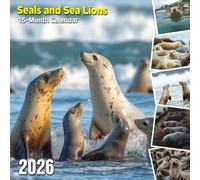 Seals and Sea Lions 2026 Calendar: Coastal cuties splashing through the surf