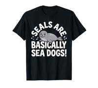 Seals are Basically Sea Dogs Funny Seal Marine Animal T-Shirt