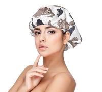 Seals Illustration Sea Lion,Adjustable Silk Hair Wrap Adult's Satin Sleeping Cap Hair Women's Elastic Sleep Bonnet