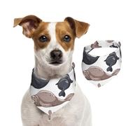 Seals Illustration Sea Lion,Pet Bib Scarf Cats Dog Bandana Dogs Towel Bib Adjustable Pet Scarf,S