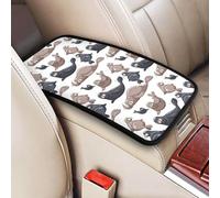 Seals Illustration Sea Lion, Vehicle Center Console Armrest Cover Pad Soft Comfort Car Handrail Box Cushion Universal