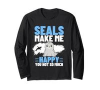 Seals Make Me Happy You Not So Much Funny Seal Long Sleeve T-Shirt