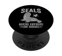 Seals Making Awkward Look Adorable Seal PopSockets Adhesive PopGrip