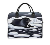 Seals on Ice Duffel Bag Lightweight Travel Gym Bags Large Capacity Tote Bag for Daily Storage Works Trips
