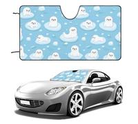 Seals on Ice Floe Car Windshield Sun Shade Interior Cooling UV Protection for Window