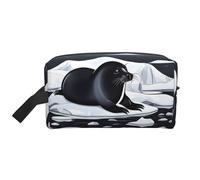Seals on ice Large Capacity Travel Toiletry Bag for Organizing Toiletries and Small Items Suitable for Travel Daily and Gym