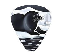 Seals on ice Printed pick set - 12 pieces, thin, medium and thick guitar picks, suitable for guitar, bass, electric guitar and ukulele