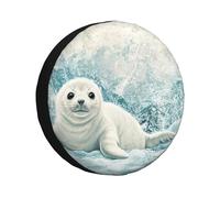 Seals On The Snow Spare Tire Cover Wheel Tire Covers,Waterproof Dust-Proof Tire Covers Protector Universal Fit For Trailer Rv Suv Truck Camper 17 Inch