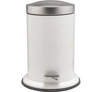 Sealskin Acero Pedal Bin, Stainless Steel, White, 22.4 x 23 x 28.5 cm
