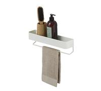 Sealskin Wall Rack with Towel Rail, Metal, White, 35 cm