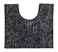 Sealskin Carpet Bath Contour Toilet, Cotton, Black, 50 x 45 x 3 cm