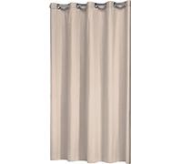 Sealskin Coloris Shower Curtain, Polyester, Cotton, Ecru, 180 x 200 cm