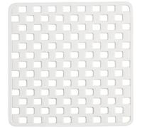Sealskin Doby Anti-Slip Mat, Rubber, White, 50 x 0.9 x 50 cm