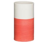 Sealskin Doppio Tumbler, Porcelain, Coral, 6.9 x 12.6 x 6.9 cm