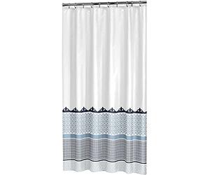 Sealskin Marrakech Shower Curtain, Polyester, Blue, 180 x 200 cm