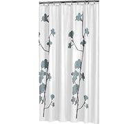 Sealskin Orchid Shower Curtain, Polyester, Blue, 180 x 200 cm