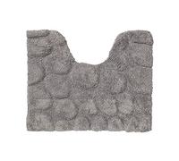 Sealskin Pebbles Pedestal Mat, Cotton, Grey, 50 x 1.5 x 60 cm