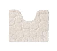 Sealskin Pebbles Pedestal Mat, Cotton, Ivory, 50 x 1.5 x 60 cm
