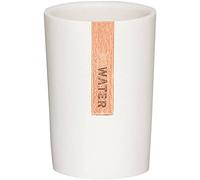 Sealskin Pierra Tumbler, Polyresin, White, 8.1 x 10.8 x 7.3 cm