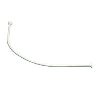 Sealskin Rondalux Shower Curtain Rail Corner, Stainless Steel, White, 90.2 x 2.8 cm