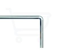 Sealskin Shower Curtain, Stainless Steel, Matt Aluminium, 2.8 x 90 x 2.8 cm