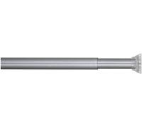 Sealskin Shower Curtain Tension Rod, extensible, Metal, Matt Aluminium, 2 X 2 X 255 cm