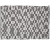 Sealskin Trellis Bath Mat, Cotton, Grey, 60 x 0.5 x 90 cm