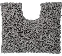 Sealskin Twist Pedestal Mat, Microfibre, Grey, 45 x 3 x 50 cm