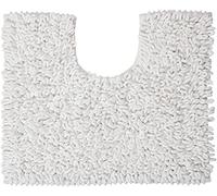 Sealskin Twist Pedestal Mat, Microfibre, White, 45 x 3 x 50 cm