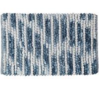 Sealskin Vintage Bath Mat, Polyester, Blue, 50 x 2.5 x 80 cm