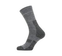 SealSkinz 1 Pack Mens Solo QuickDry Ankle Socks - 9-11 UK - Grey