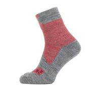 SealSkinz 1 Pack Mens Waterproof All Weather Ankle Socks - 6-8 UK - Red / Grey Marl