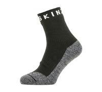 SealSkinz 1 Pack Mens Waterproof Warm Weather Soft Touch Ankle Socks - Black / Grey Marl / White - 6-8 UK