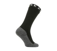 SealSkinz 1 Pack Mens Waterproof Warm Weather Soft Touch Mid Socks - 6-8 UK - Black / Grey Marl / White