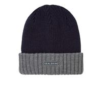 SealSkinz Bacton Waterproof Cold Weather Beanie | UK S/M in Navy Blue/Grey