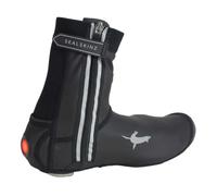 SEALSKINZ | Barsham | Unisex All Weather LED Open Sole Cycle Overshoe for Extreme Weather | Cycling Accessories | Easy to Adjust | High Visibility Black