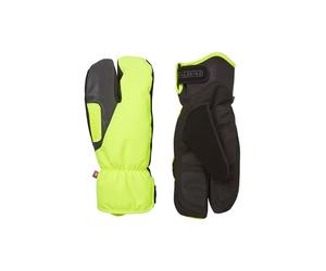 SEALSKINZ | Barwick | Unisex Waterproof Extreme Cold Weather Suede Split Finger Glove | Cycling Glove | Reflective Detailing | Extended Cuff